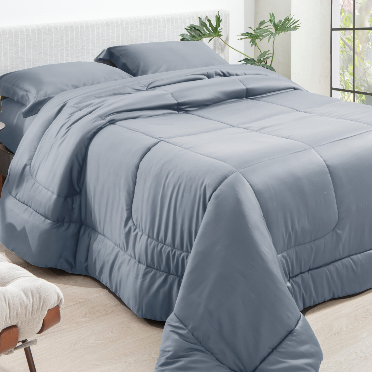 Edredom 300 Fios Satinée Kacyumara Blue Jeans