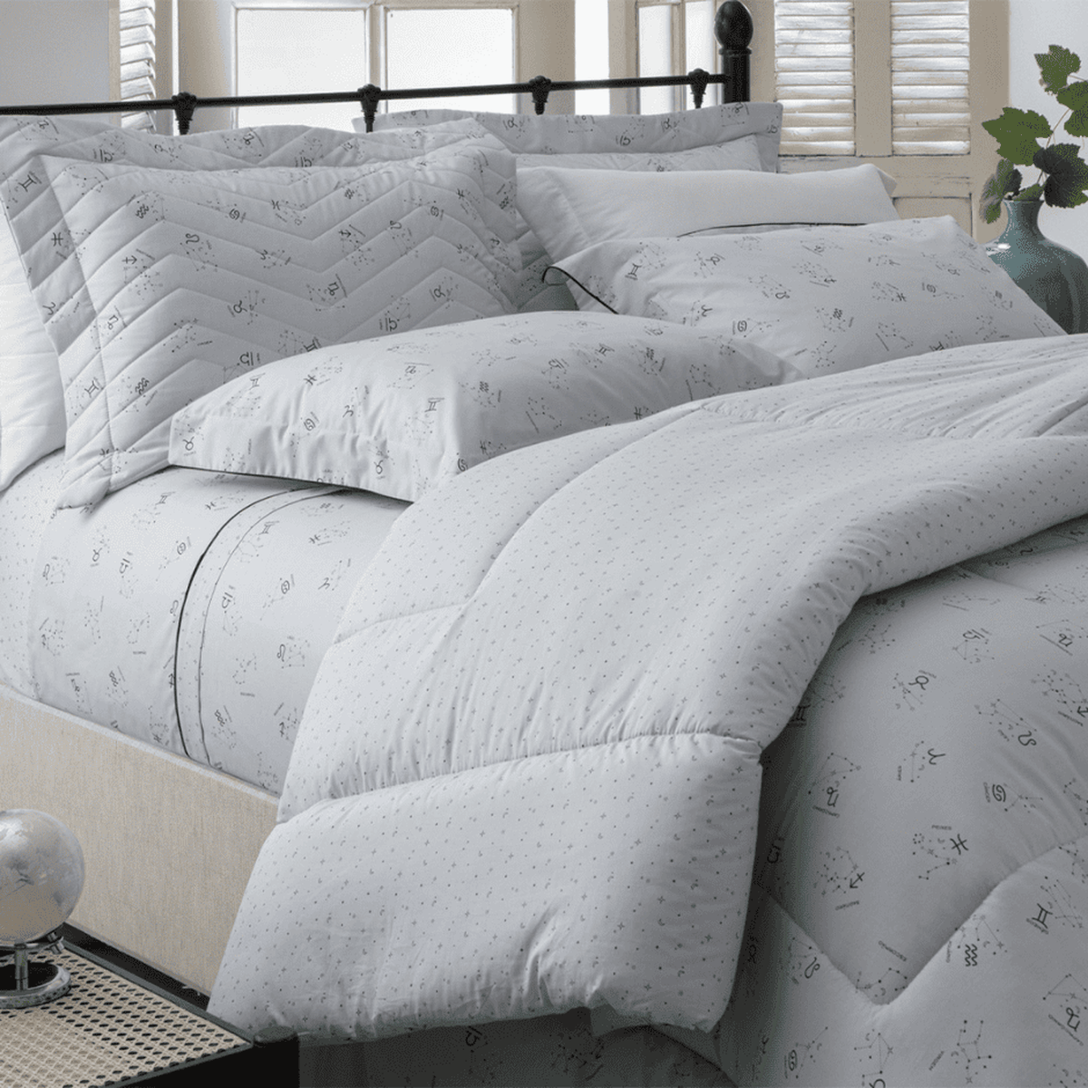 Edredom 200 Fios Vintage Kacyumara Zodiac