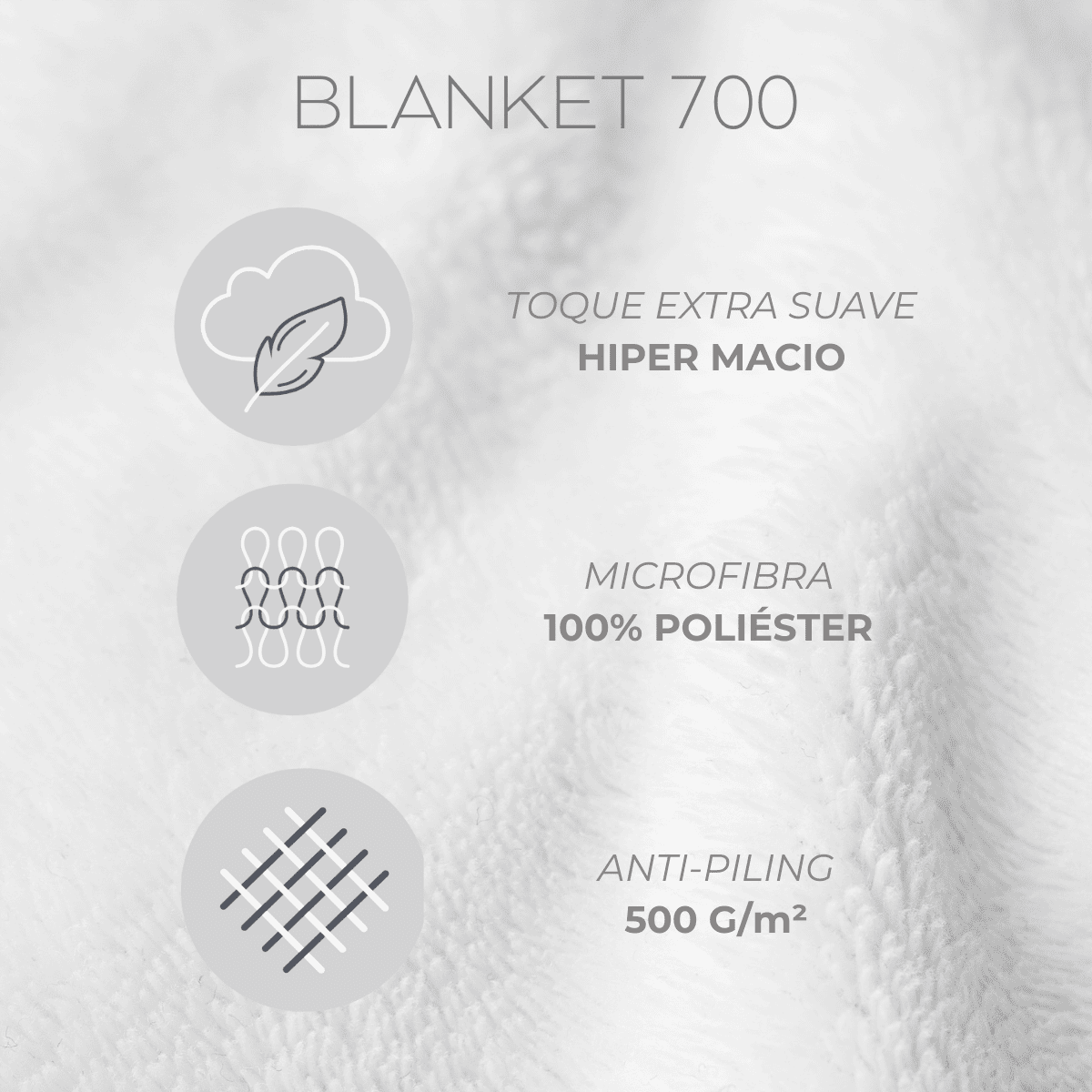 Cobertor Blanket High 700 Kacyumara Branco