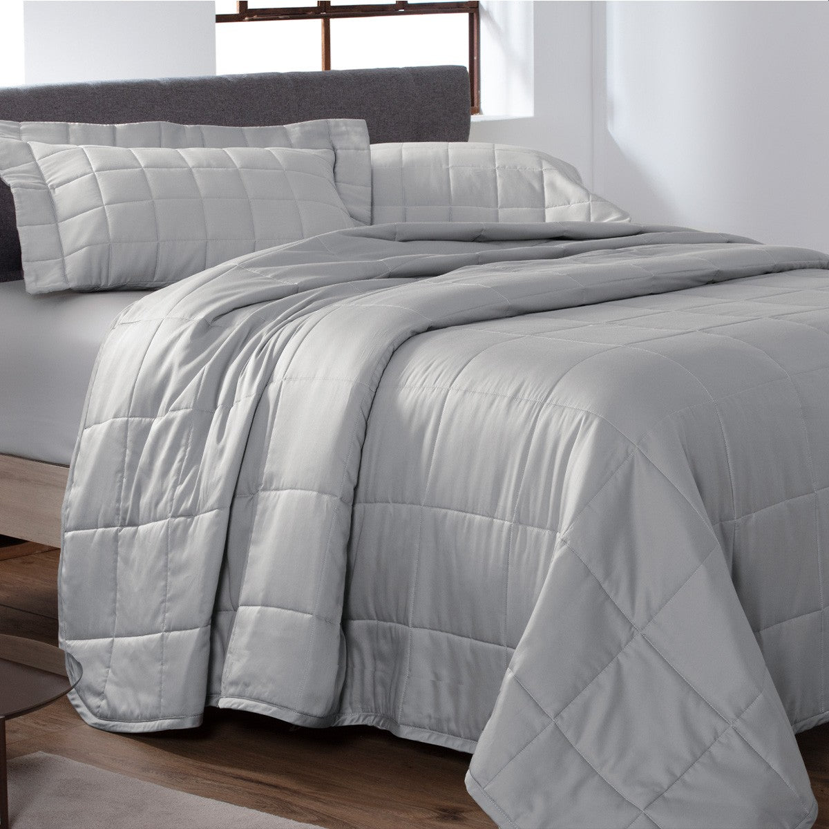 Colcha 300 Fios Square Kacyumara Prata