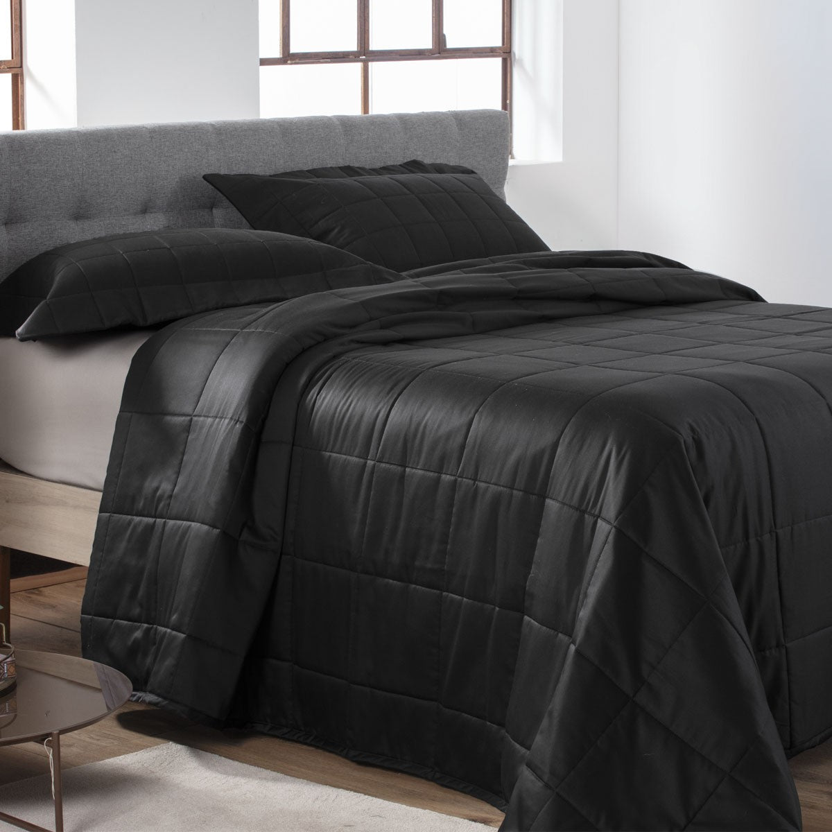 Colcha 300 Fios Square Kacyumara Preto